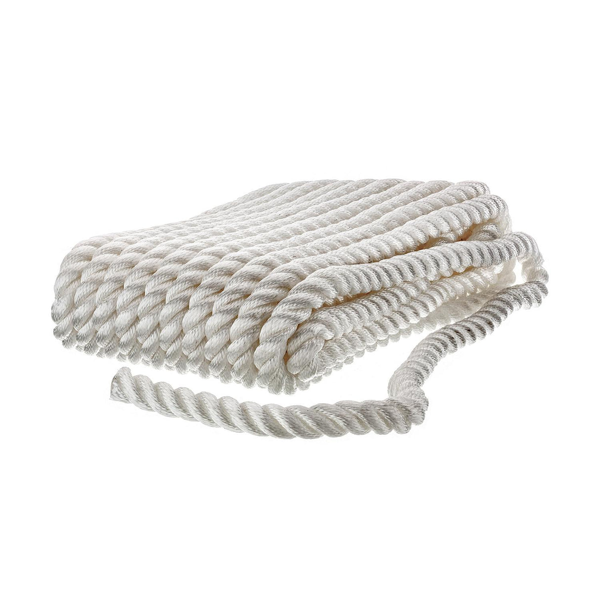 Seachoice - Three Strand Twisted Nylon Dock Line | White | 3/4" x 50' | 42651