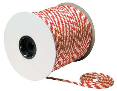 Seachoice - Red/white Solid Braid Mfp Multi-purpose Spool (derby Rope) - 3/8" X 500' - 42770