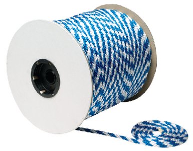 Seachoice - Blue/white Solid Braid Mfp Multi-purpose Spool (derby Rope) - 3/8" X 500' - 42780