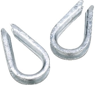 Seachoice - Galvanize Wire Rope Thimble - 3/8" - 2 pack - 43331 Card