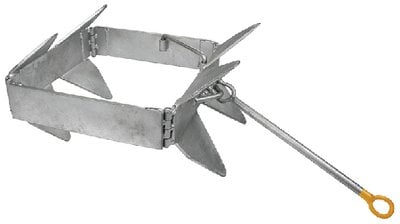 Sea Choice - Fold-And-Hold Galvanized Anchor - 13 lb. - 43770