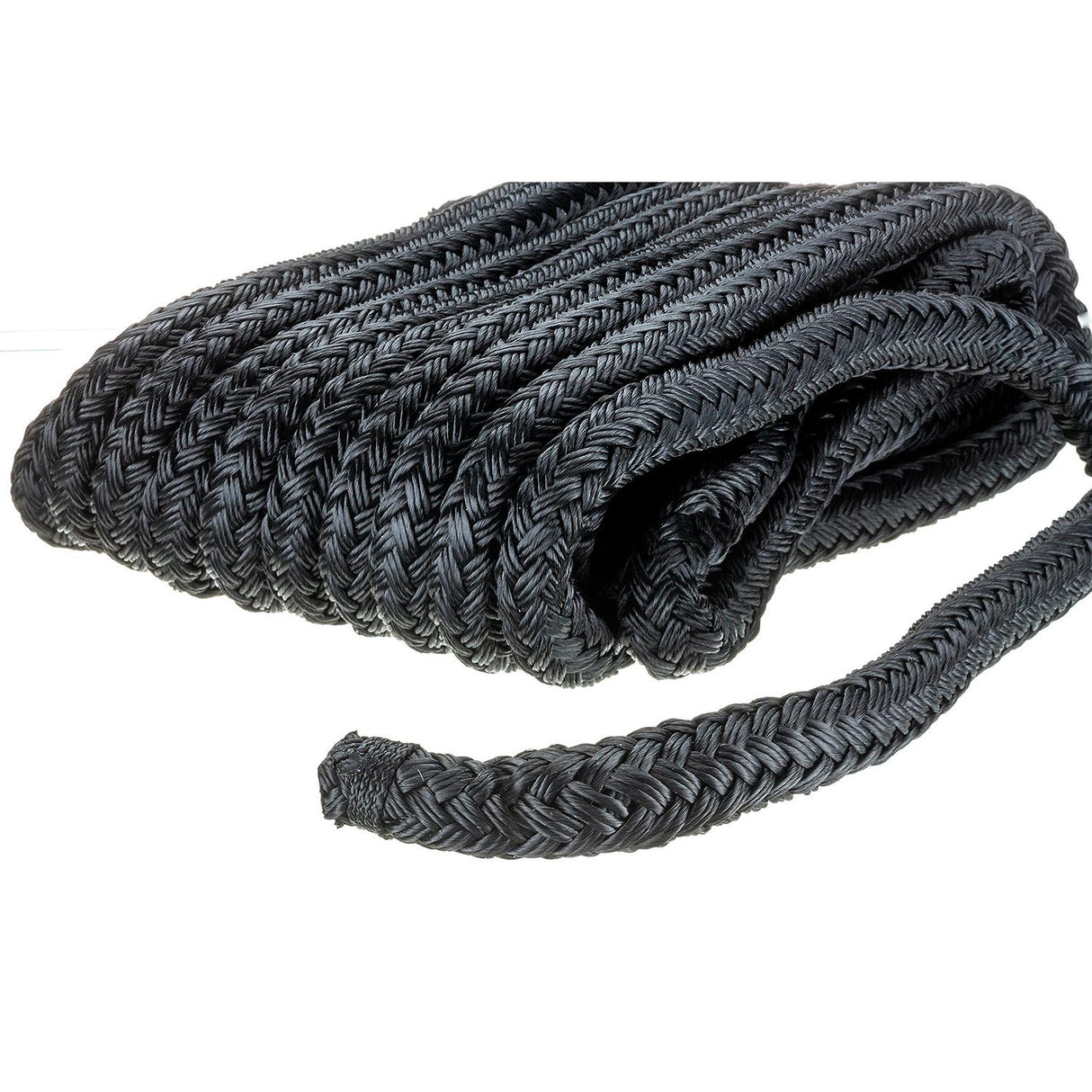 Seachoice - Double Braid Nylon Dock Line | Black | 5/8" x 30' | 46961