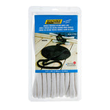 Seachoice - Línea de muelle de nailon trenzado doble, 1,9 cm x 15,24 m - 47121 BLANCO