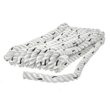 Seachoice - Three Strand Twisted Nylon Dock Line with Tracer | White/Blue Tracer | 3/8" x 10' | 47501