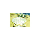 Seachoice - Three Strand Twisted Nylon Dock Line with Tracer | White/Blue Tracer | 3/8" x 15' | 47511