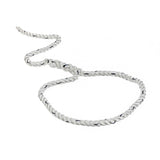 Seachoice - Three Strand Twisted Nylon Dock Line with Tracer | White/Blue Tracer | 3/8" x 15' | 47511