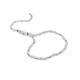 Seachoice - Three Strand Twisted Nylon Dock Line with Tracer | White/Blue Tracer | 3/8" x 20' | 47521