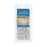 Seachoice - Three Strand Twisted Nylon Dock Line with Tracer | White/Blue Tracer | 3/8" x 20' | 47521
