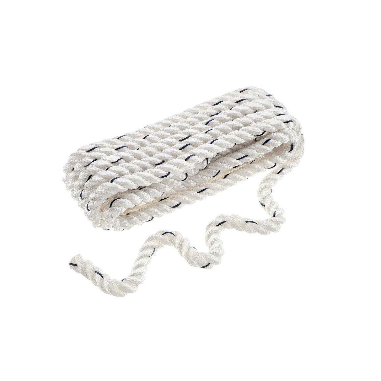 Seachoice - Three Strand Twisted Nylon Dock Line with Tracer
