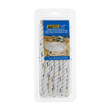 Seachoice - Línea de muelle de nailon trenzado de 3 hebras premium, 1/2" x 20' - 47561 - Blanco con trazador azul