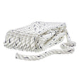 Seachoice - Three Strand Twisted Nylon Dock Line with Tracer | White/Blue Tracer | 1/2" x 25' | 47571