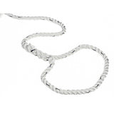 Seachoice - Three Strand Twisted Nylon Dock Line with Tracer | White/Blue Tracer | 1/2" x 25' | 47571