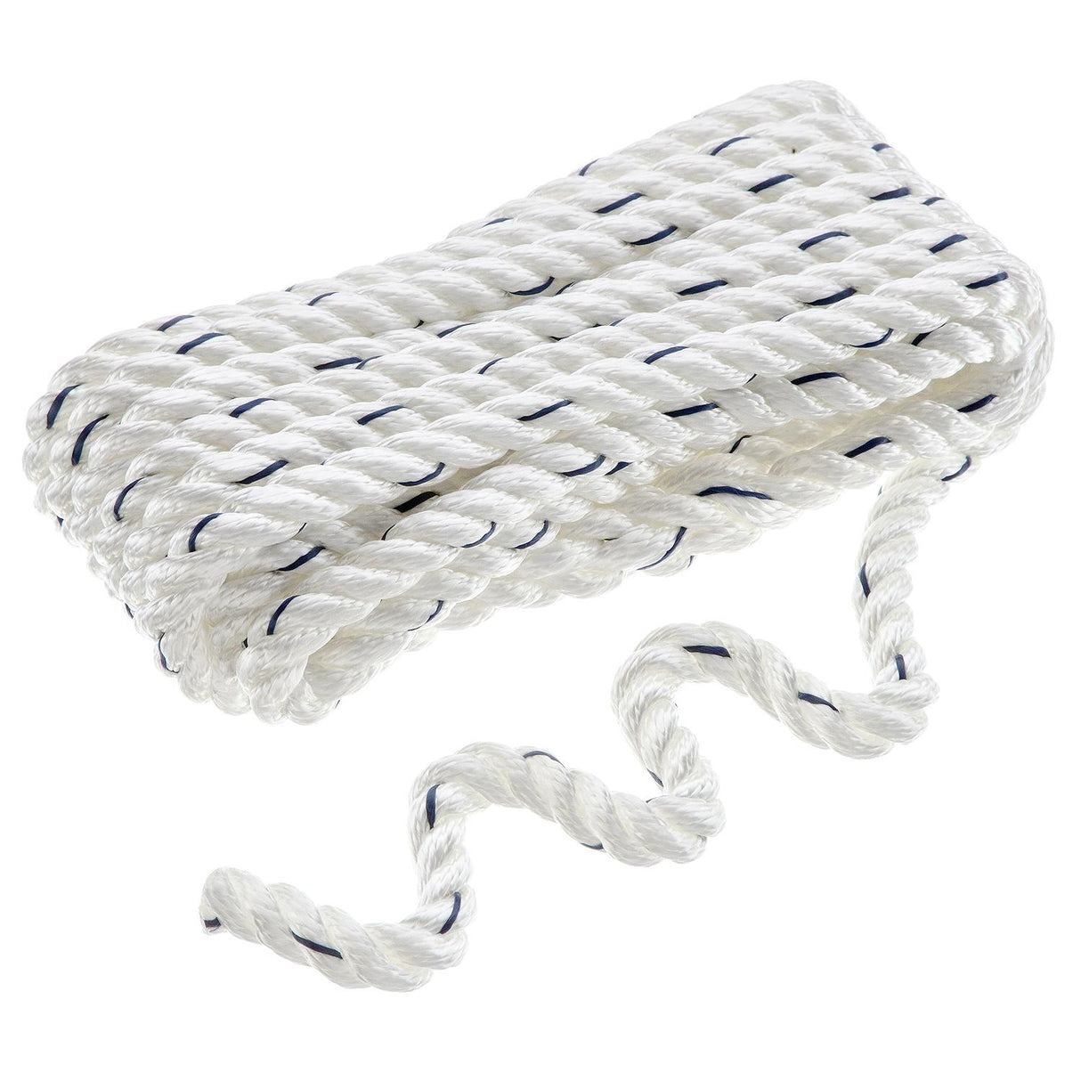 Seachoice - Three Strand Twisted Nylon Dock Line with Tracer