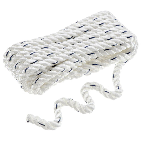 Seachoice - Three Strand Twisted Nylon Dock Line with Tracer