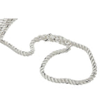Seachoice - Three Strand Twisted Nylon Dock Line with Tracer | White/Blue Tracer | 5/8" x 25' | 47601