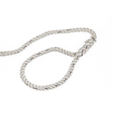Seachoice - Three Strand Twisted Nylon Dock Line with Tracer | White/Blue Tracer | 5/8" x 35' | 47621