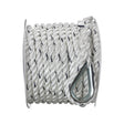 Seachoice - Premium 3-Strand Twisted Nylon Anchor Line with Tracer | White / Blue | 3/8" x 50' | 47691