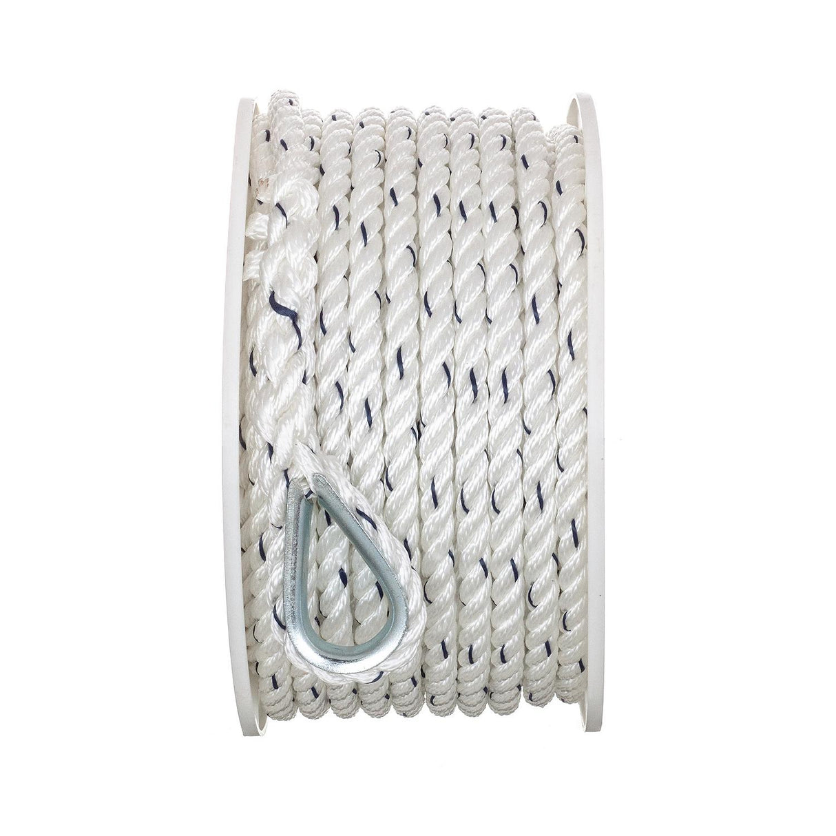 Seachoice - Premium 3-Strand Twisted Nylon Anchor Line with Tracer