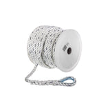 Seachoice - Premium 3-Strand Twisted Nylon Anchor Line with Tracer | White / Blue | 1/2" x 100' | 47731