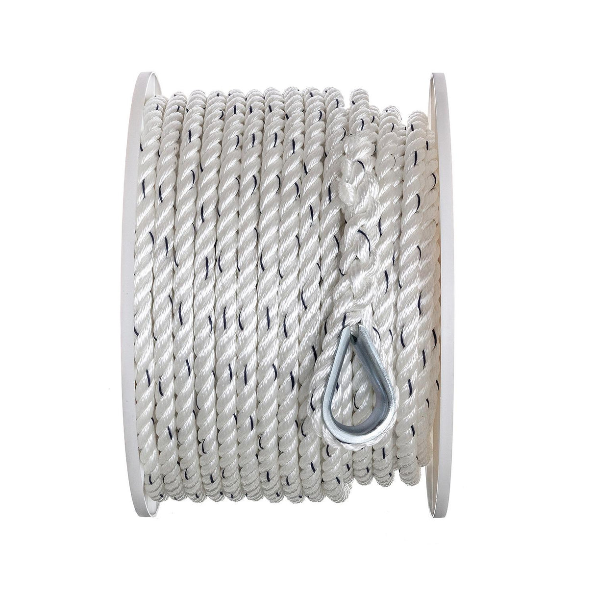 Seachoice - Premium 3-Strand Twisted Nylon Anchor Line with Tracer