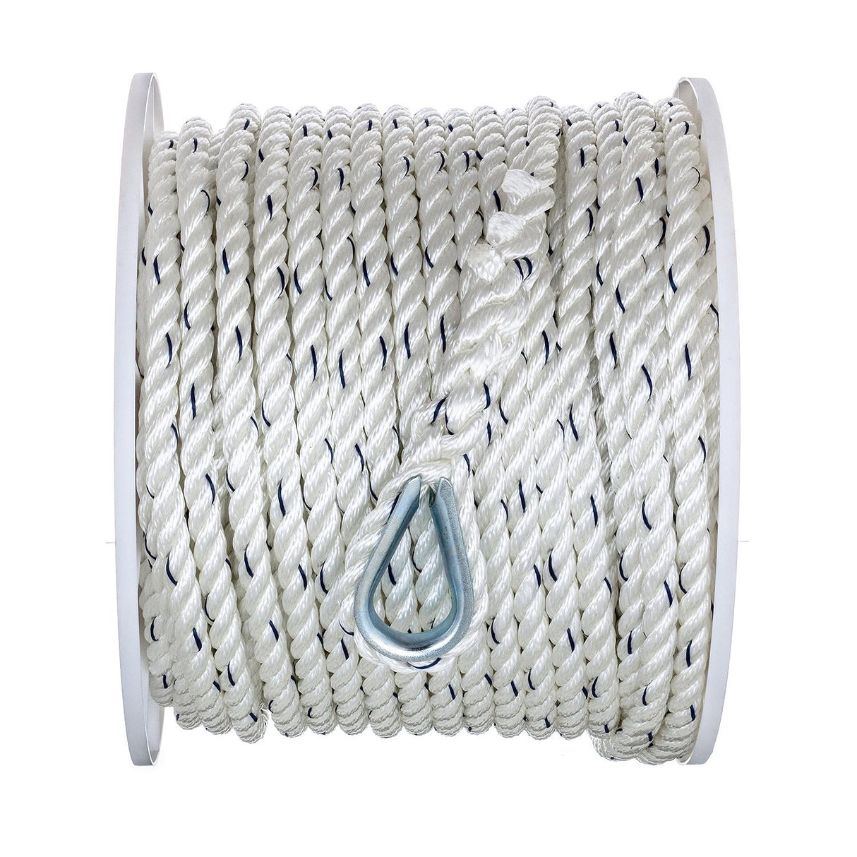 Seachoice - Premium 3-Strand Twisted Nylon Anchor Line with Tracer