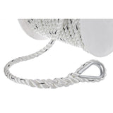 Seachoice - Premium 3-Strand Twisted Nylon Anchor Line with Tracer| White / Blue | 1/2" x 200' | 47751
