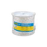 Seachoice - Premium 3-Strand Twisted Nylon Anchor Line with Tracer| White / Blue | 1/2" x 200' | 47751