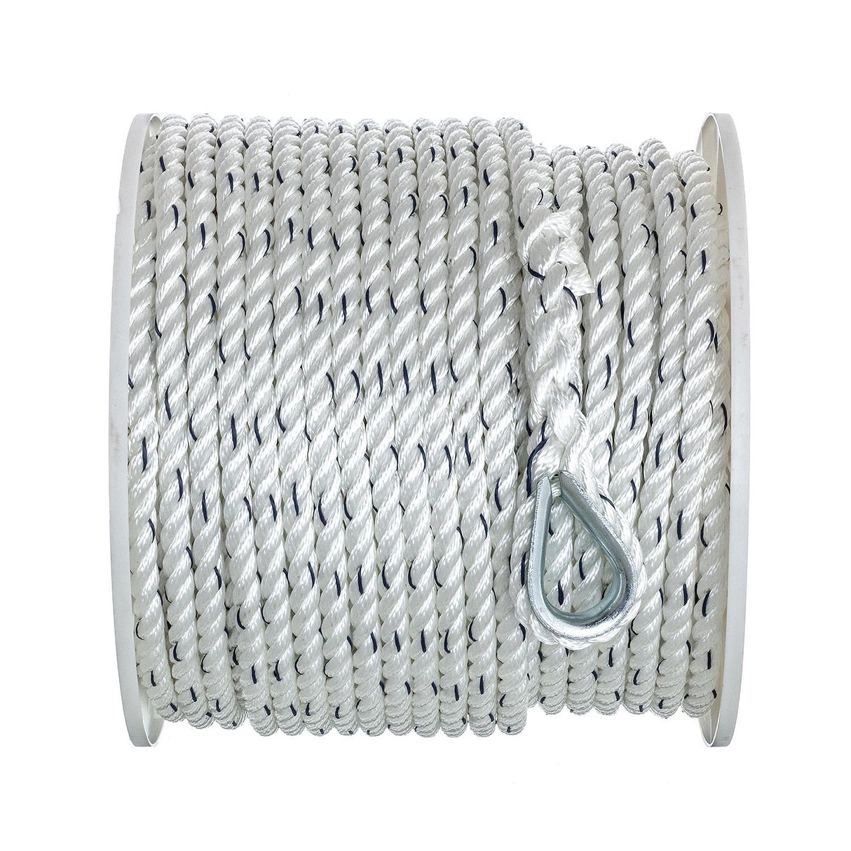 Seachoice - Premium 3-Strand Twisted Nylon Anchor Line with Tracer