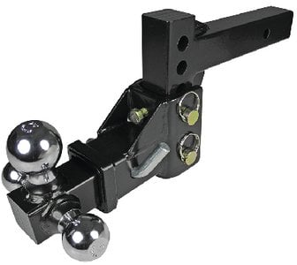 Sea Choice - TriBall Adjustable Trailer Hitch Fits 17/8", 2" and 25/16" Balls - 52291