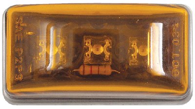 Sea Choice - Led Sealed Stud Mount Side Marker/Clearance LightAmber - 52561