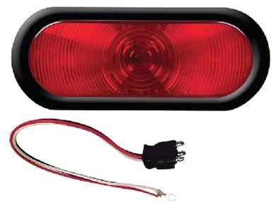 Sea Choice - 3Function Sealed Oval FlushMount Tail Light - 52931