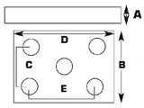 Sea Choice - Medium Duty Axle UBolt Plate - 55051