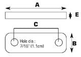 Sea Choice - Frame Tie Plates (Pair Per Pack) - 55201