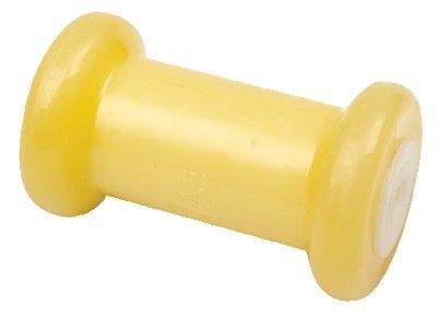 Sea Choice - NonMarking 4" Yellow Rubber Spool Roller - 56480