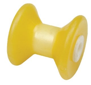 Sea Choice - NonMarking 3" Yellow Rubber VBow Stop With 1/2" ID - 56560