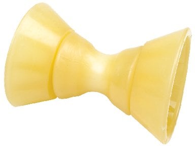 Sea Choice - NonMarking 4" Yellow Rubber Bow Roller With Bells 1/2" ID - 56600