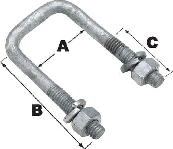 Sea Choice - Sq UBolt1 9/16X3 9/16 - 57201