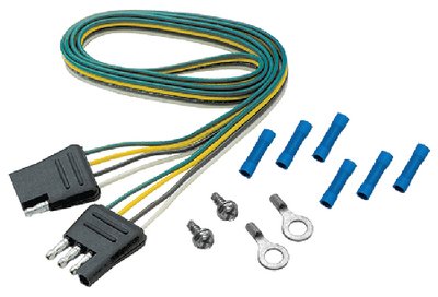 Sea Choice - 4Way Flat Trailer Harness 60"Car and Trailer Side Loop - 57931