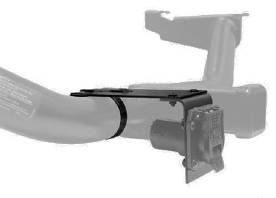 Sea Choice - Round Connector Attachment Bracket With Clamp For Mounting 6 and 7 Way Adapters - 58031