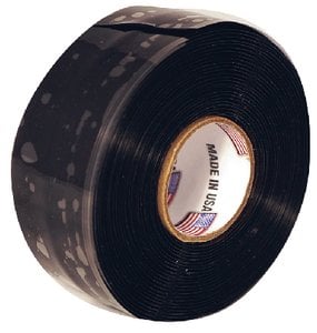 Sea Choice - Silicone Self-Fusing Tape - 1 inch x 10 feet - Black - 61471