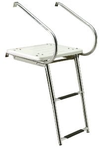 Sea Choice - Deluxe Universal Swim Platform With Slide Mount Telescoping Ladder - 71181