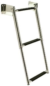 Sea Choice - Telescoping Transom Mount Stainless Steel Ladder - 71221