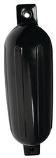 Seachoice - Twin Eye Ribbed Fender | Black | 4.5" x 16" | 79041