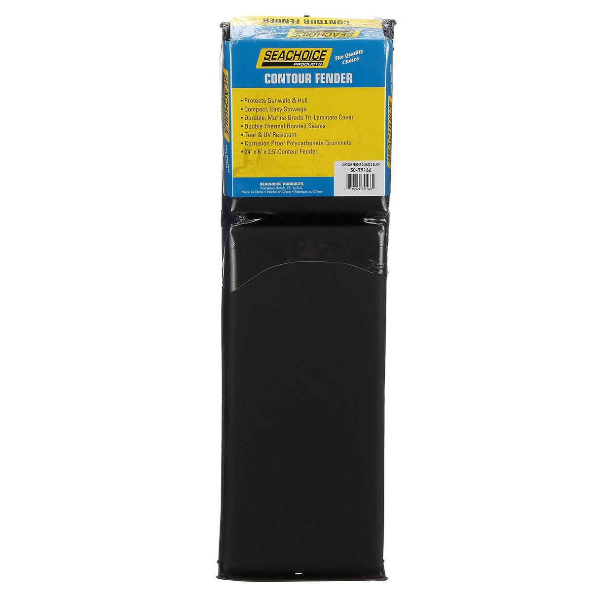 Seachoice - Contour Fender | Black | 24" x 6" x 2.5" | DE53426S