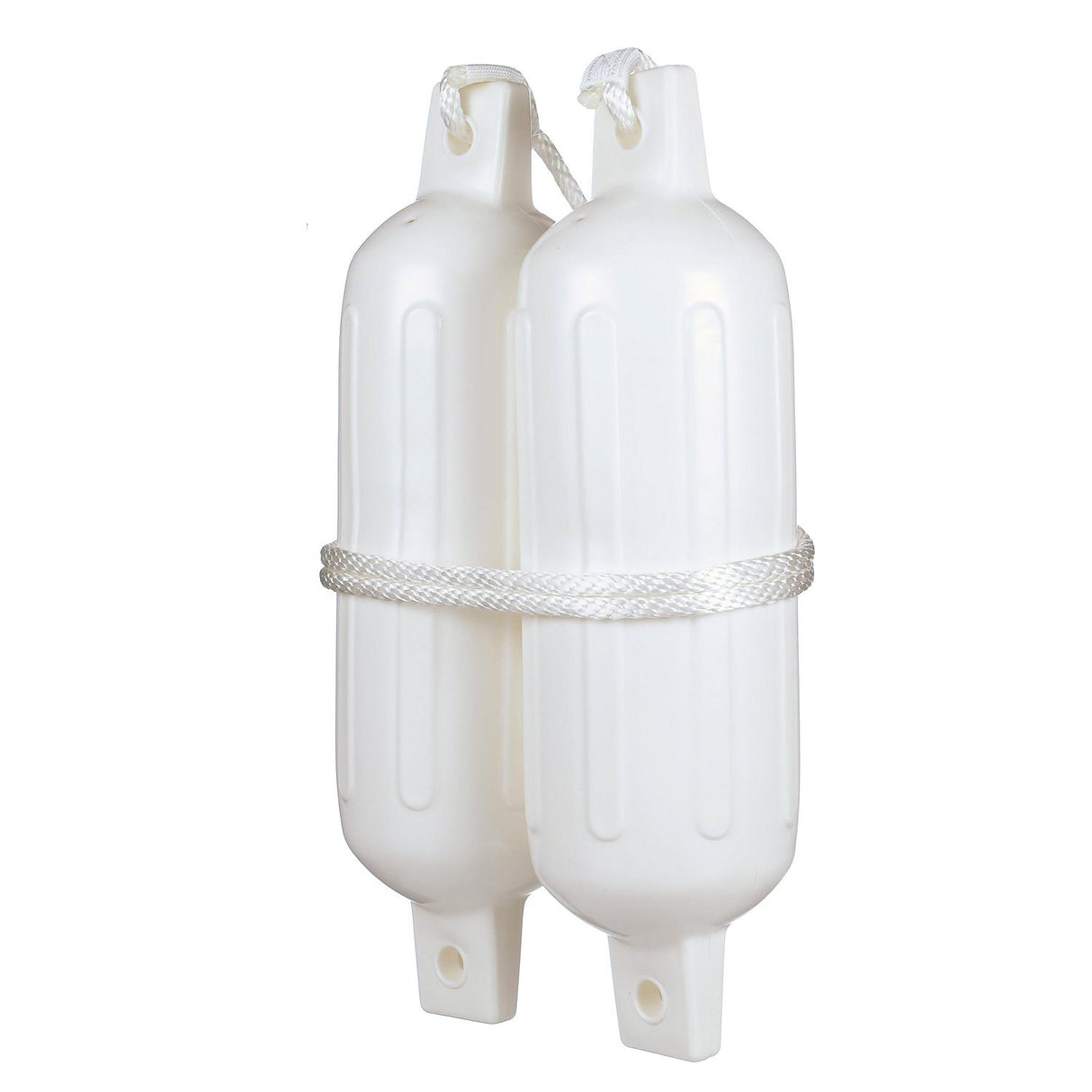 Seachoice - Twin Eye Ribbed Fender Kit | 2 Pack | White | 5.5" x 20" | 79251