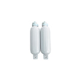 Seachoice - Kit de defensas de doble ojo (incluye 2 defensas y 2 cabos de defensa a juego de 6,5" x 23') - 79271 BLANCO