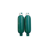 Seachoice - Twin Eye Ribbed Fender Kit | 2 Pack | Green | 5.5" x 20" | 79257