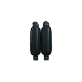 Seachoice - Twin Eye Ribbed Fender Kit | 2 Pack | Black | 5.5" x 20" | 79261