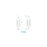Seachoice - Twin Eye Ribbed Fender Kit | 2 Pack | Black | 5.5" x 20" | 79261