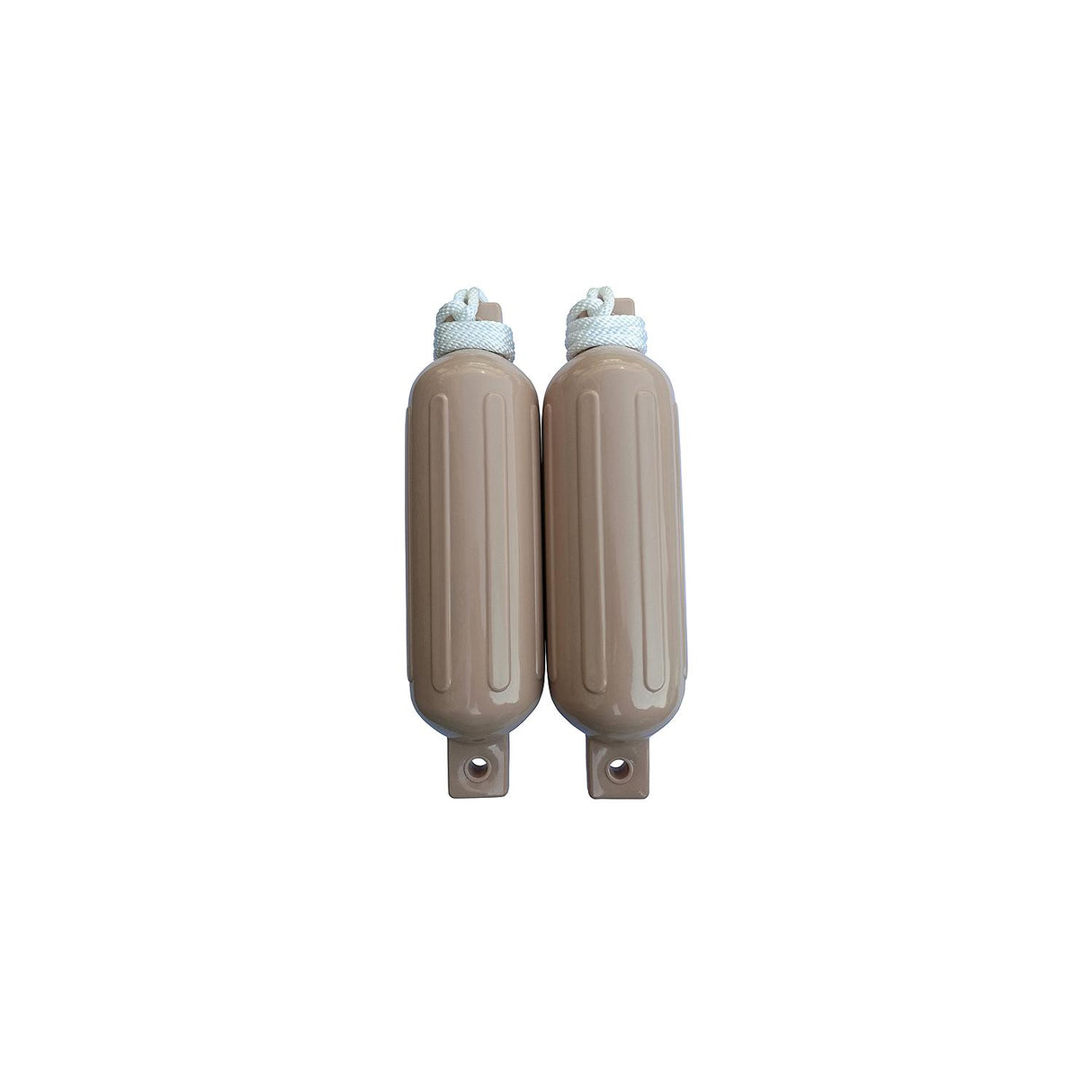 Seachoice - Twin Eye Ribbed Fender Kit | 2 Pack | Tan | 6.5" x 23" | 79274